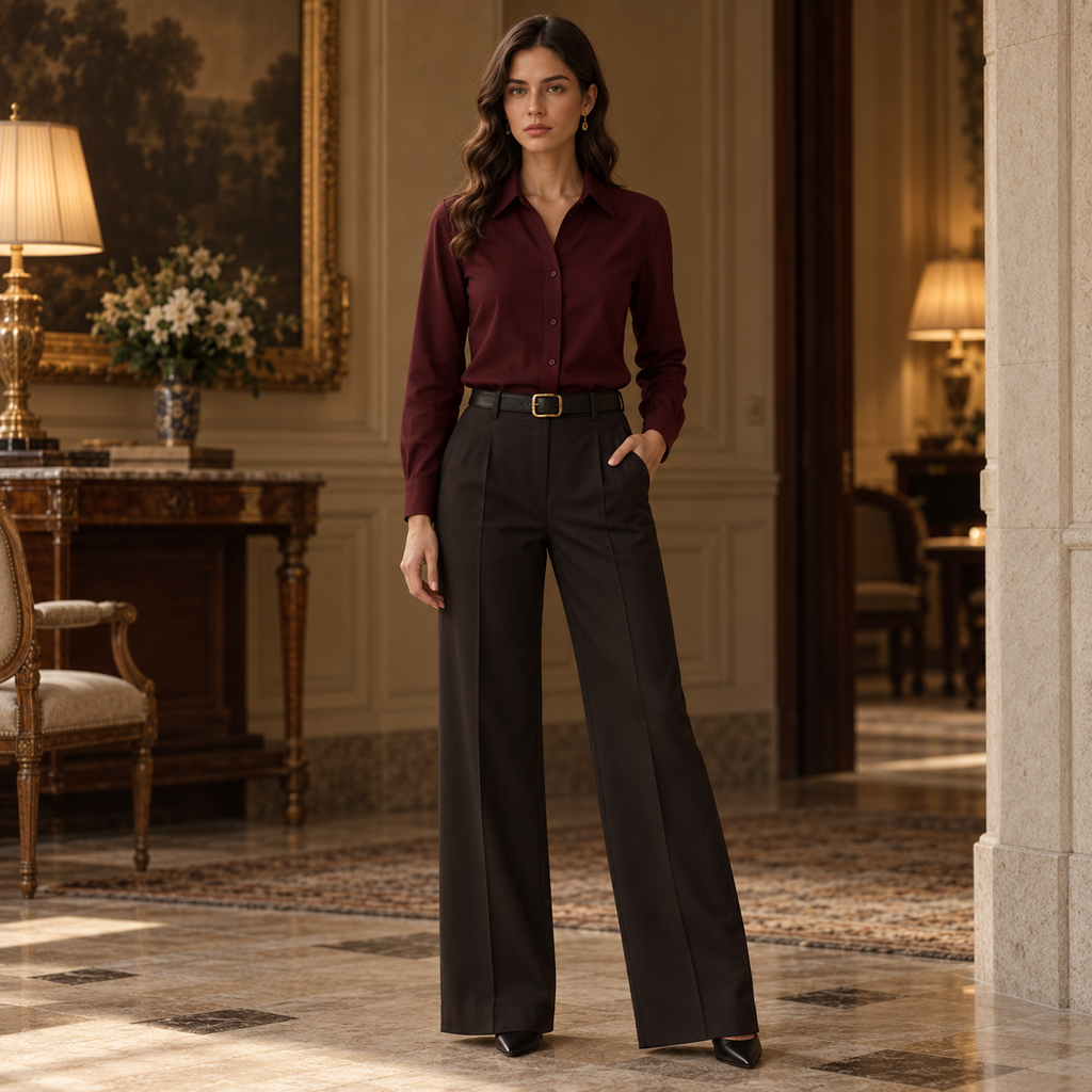 The Burgundy Heritage Top