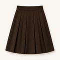 Girls Chocolate A-Line Skirt — Chocolate