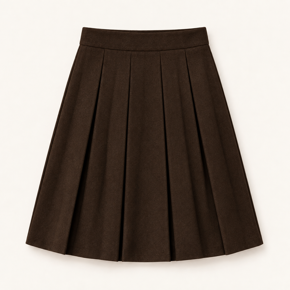 Girls Chocolate A-Line Skirt — Chocolate