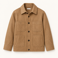 Boys Camel Pleated Trouser — Camel
