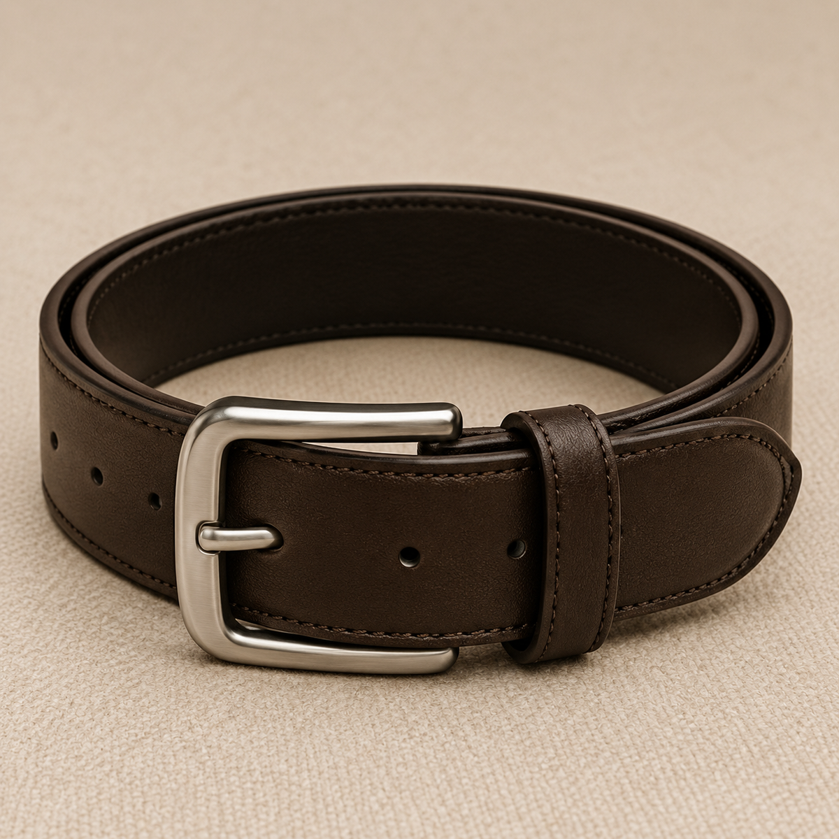 The Espresso Leather Belt