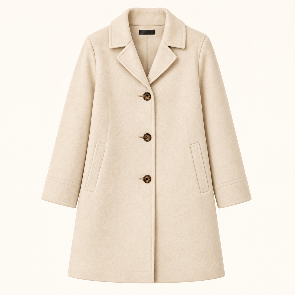 Girls Ivory Heritage Coat — Warm Ivory