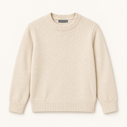 Boys Ivory Oxford Shirt — Ivory