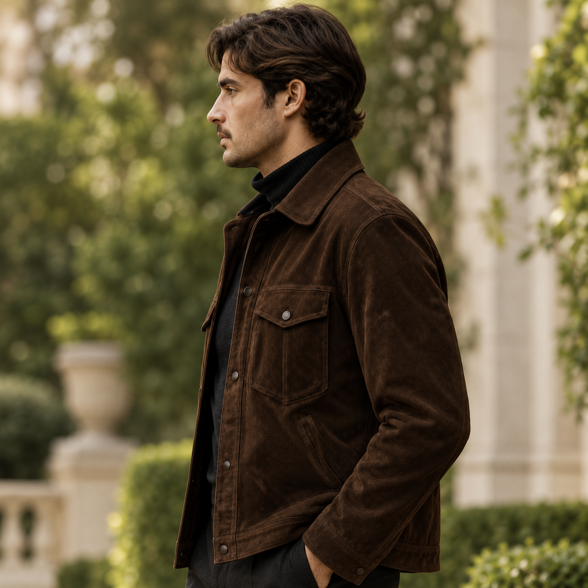 The Chocolate Suede Jacket