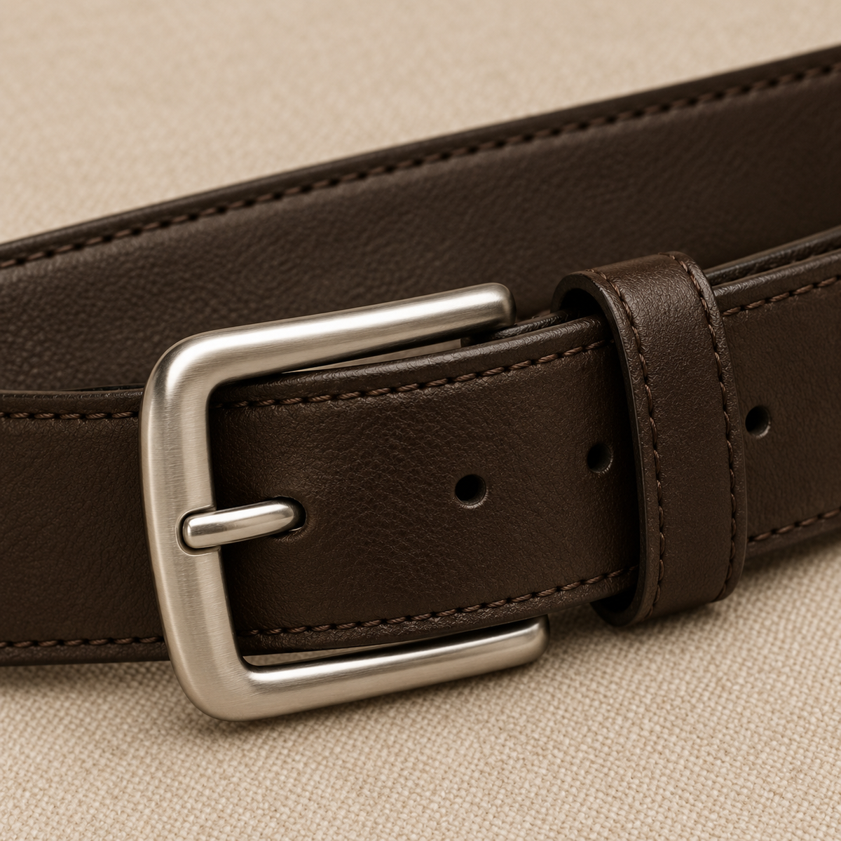 The Espresso Leather Belt