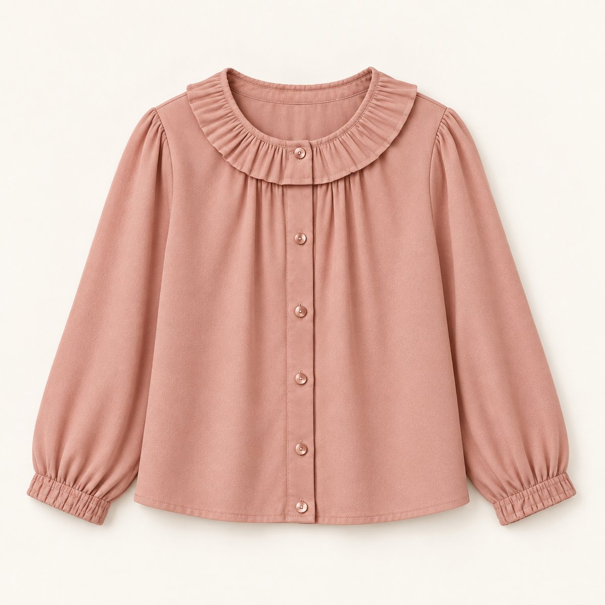 Girls Dusty Rose Heritage Blouse — Dusty Rose