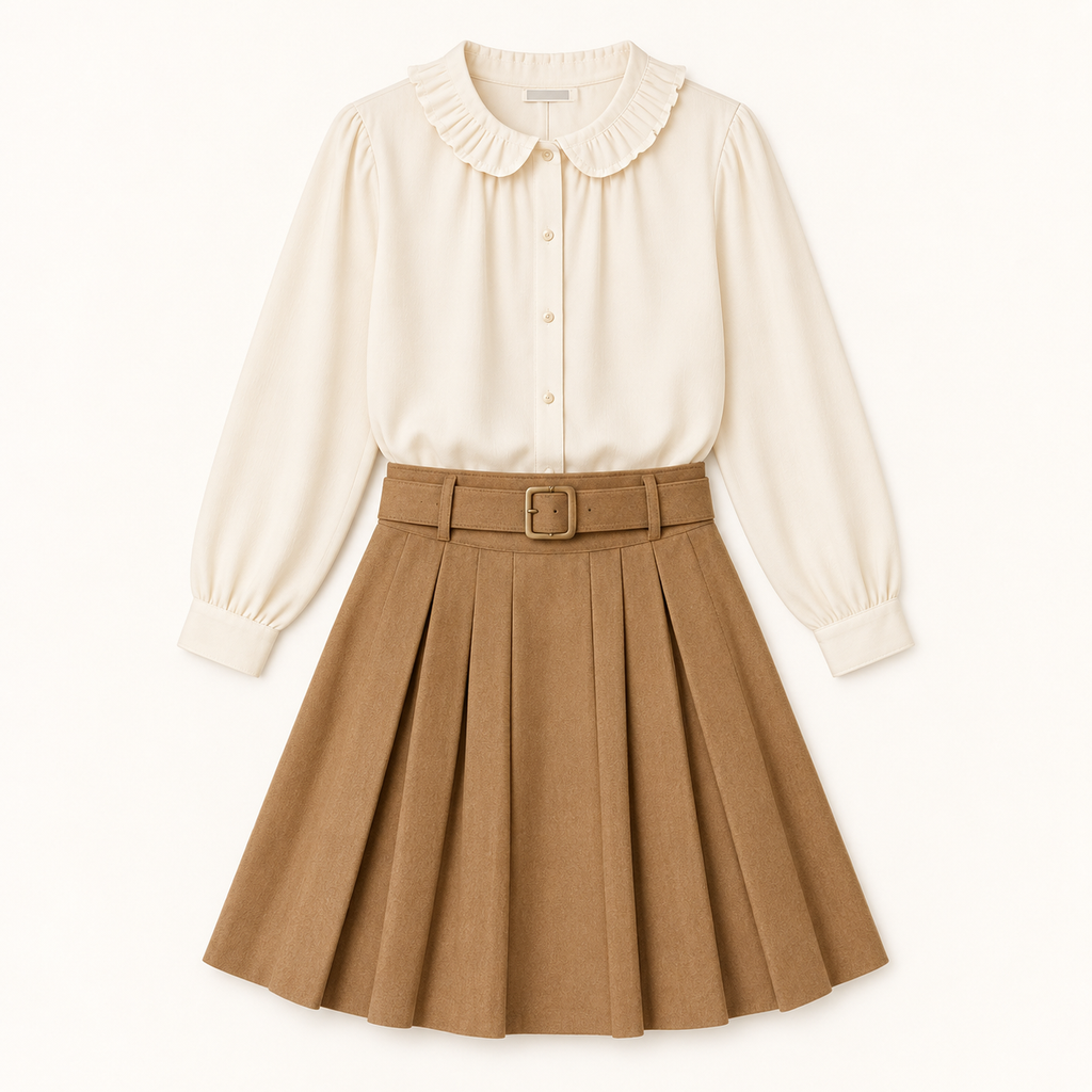 Girls Ivory Heritage Blouse — Ivory