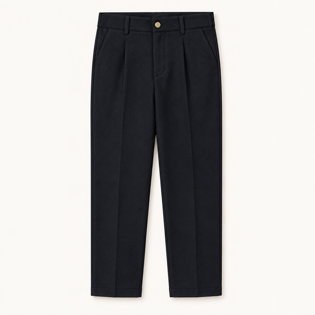Boys Navy Straight Trouser — Navy
