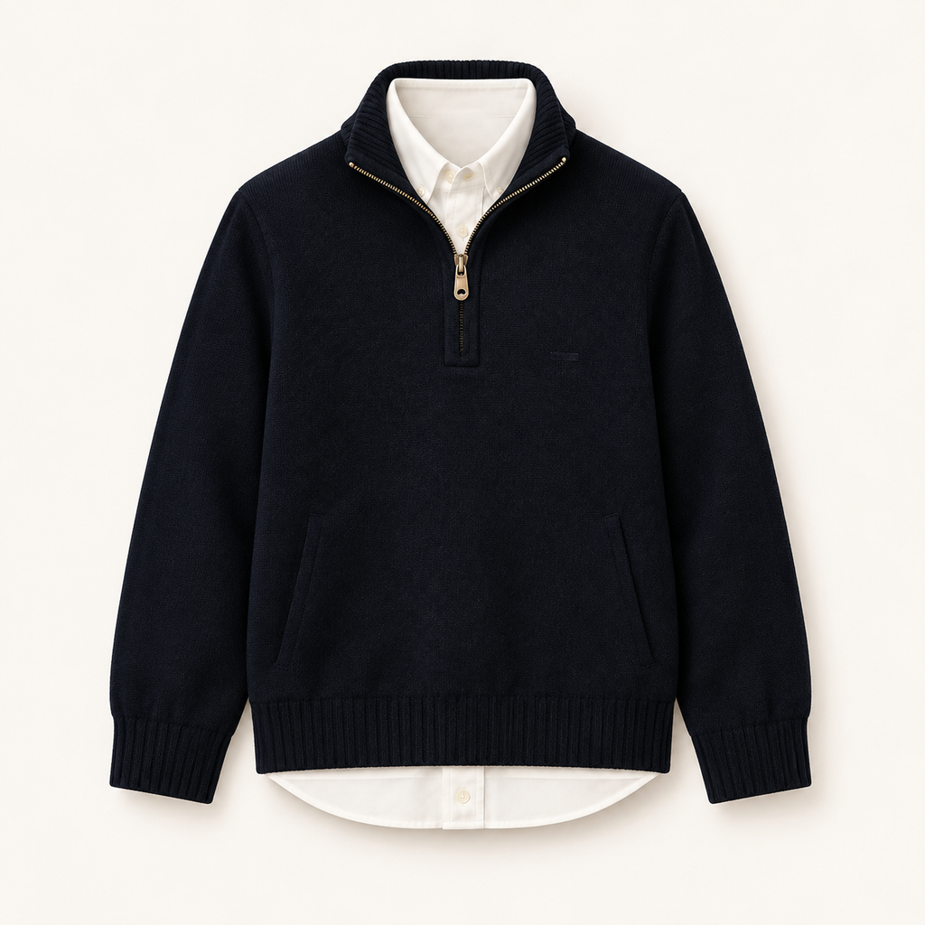 Boys Heritage Wool Blazer — Heritage Navy