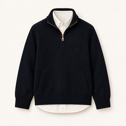 Boys Heritage Wool Blazer — Heritage Navy