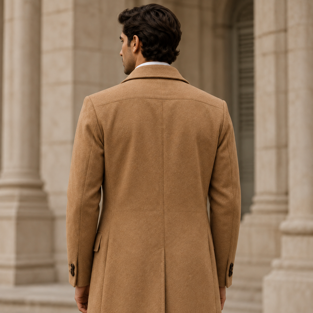 The Camel Double-Breasted Coat