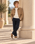 Boys Ivory Oxford Shirt — Ivory