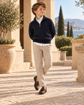 Boys Heritage Wool Blazer — Heritage Navy
